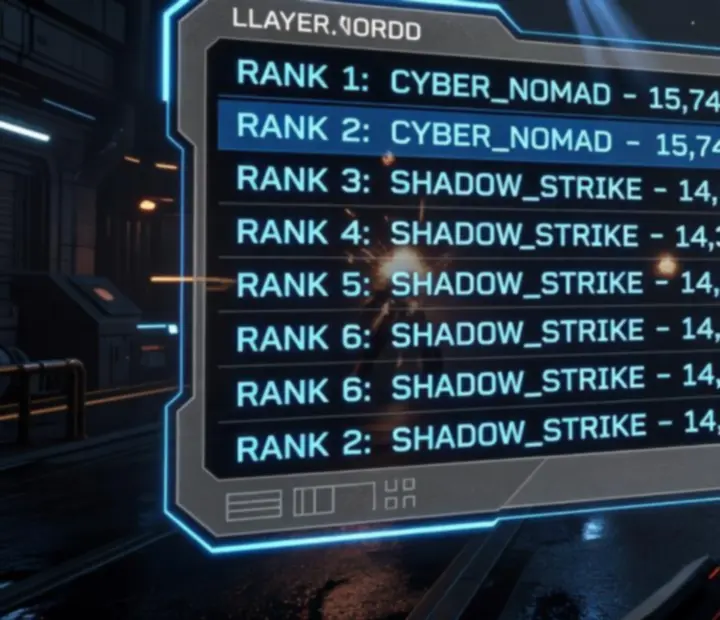 Interface de score et classement des performances dans Skylock Iron Halo